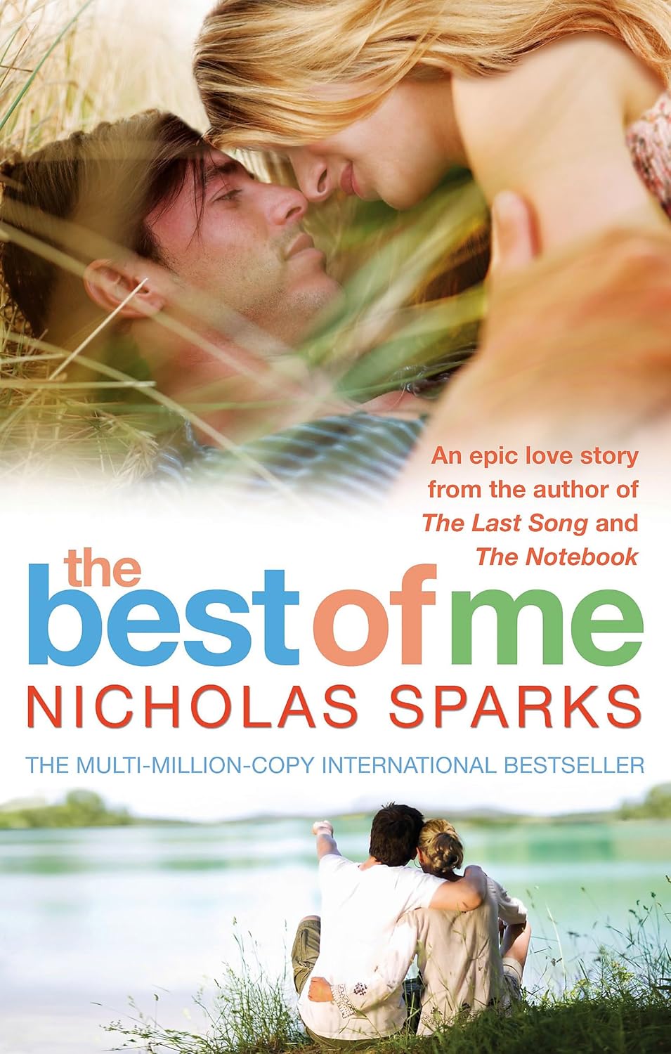 Book cover of 'The Best of Me' by Nicholas Sparks featuring a couple embracing with a scenic background. Bookish Wonderland helps readers across Bangladesh order durable printed books online with customer-friendly ordering and delivery and a focus on premium eye-soothing cream paper.