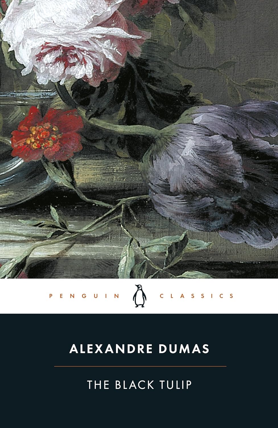 Book cover of 'The Black Tulip' by Alexandre Dumas with floral design. Book buyers throughout Bangladesh can buy durable printed books from Bookish Wonderland, combining nationwide delivery with crystal-clear print.