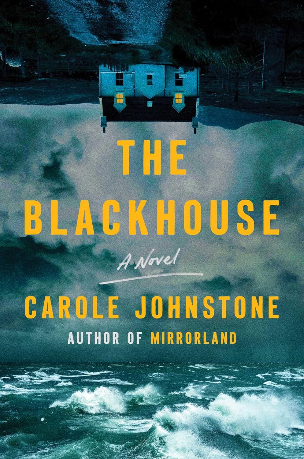 Book cover of 'The Blackhouse' by Carole Johnstone with a dark, moody landscape.Book buyers across Bangladesh can get printed English books from Bookish Wonderland, combining convenient delivery across Bangladesh with reader-friendly cream paper.
