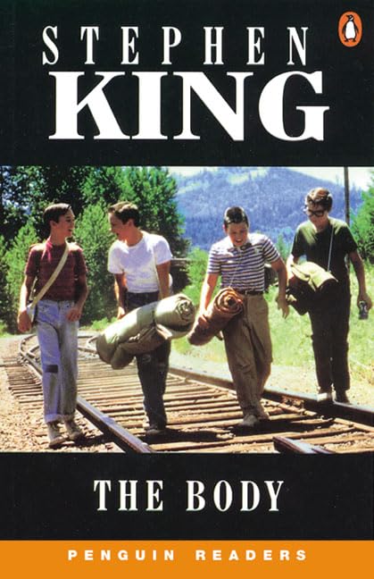 Book cover of The Body by Stephen King, featuring four illustrated characters walking along railroad tracks, with the title “The Body” and Penguin Readers branding. Online shoppers across Bangladesh can shop for books for study and leisure at Bookish Wonderland with delivery inside and outside Dhaka and editions featuring premium eye-soothing cream paper.
