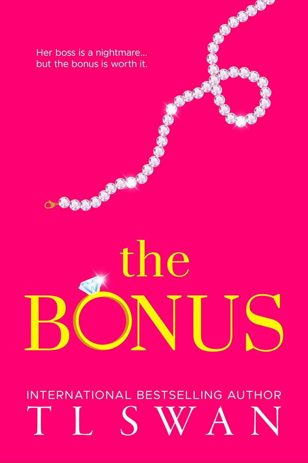 Book cover of 'The Bonus' with a pink background and a necklace graphic. Book buyers across Bangladesh can choose premium-quality books from Bookish Wonderland, combining online ordering with home delivery with crystal-clear print.
