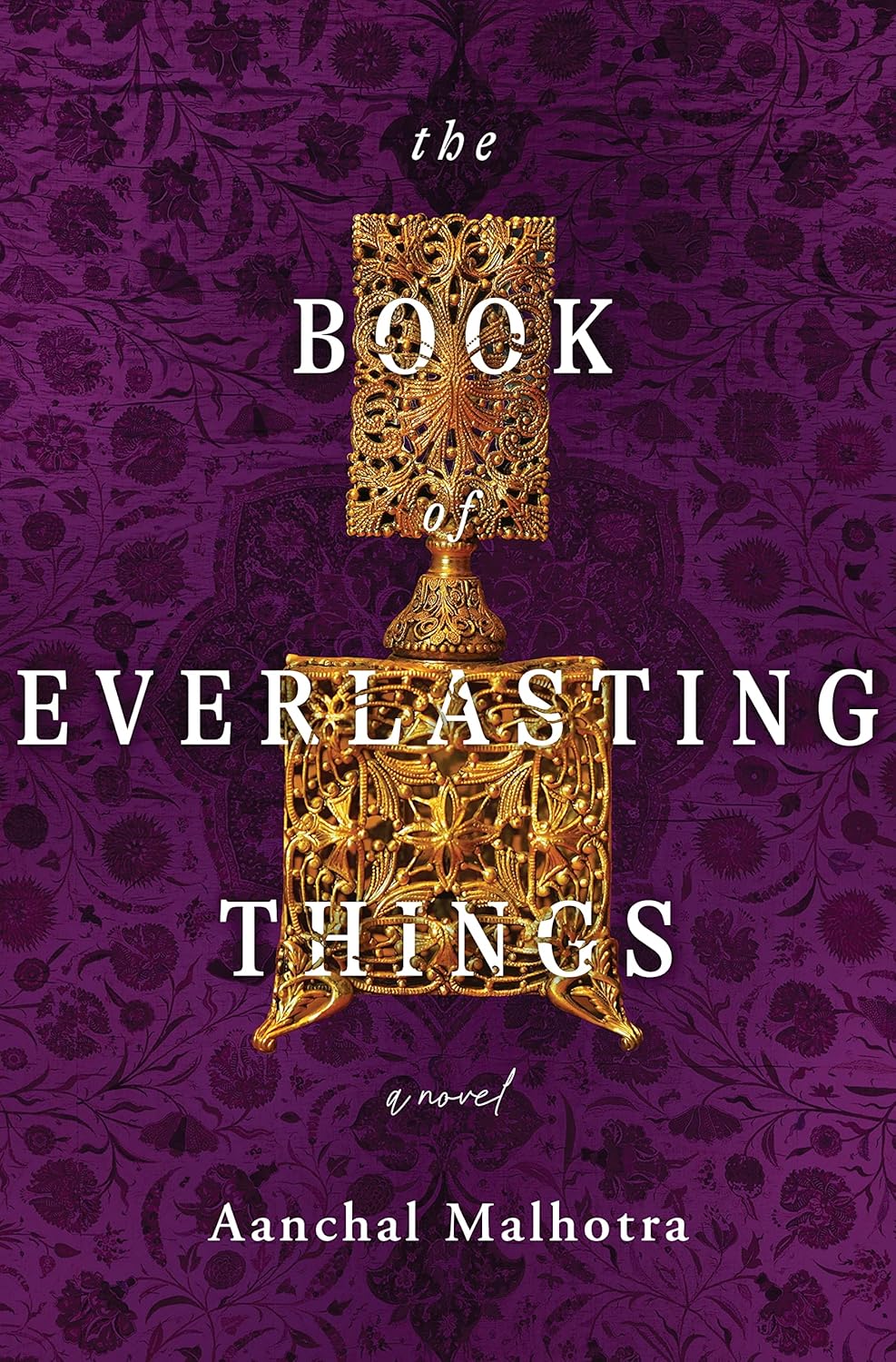 Book cover of 'The Book of Everlasting Things' with intricate gold design on a purple background. Readers across Bangladesh can get premium-quality books from Bookish Wonderland with convenient delivery across Bangladesh, while enjoying crystal-clear print.