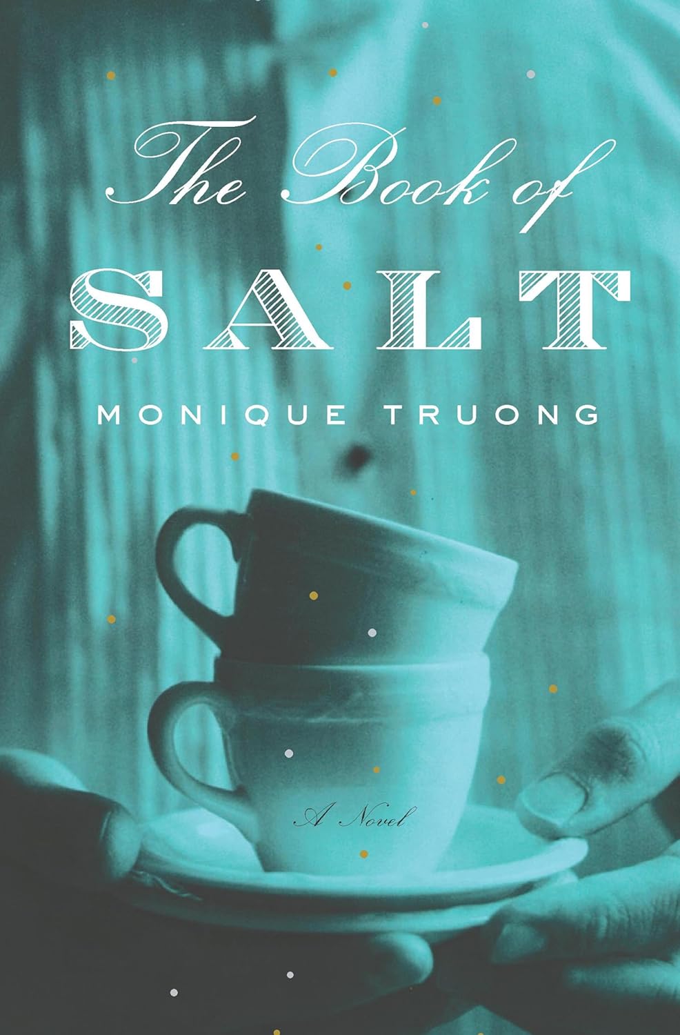 Book cover of 'The Book of Salt' by Monique Truong with two stacked teacups. Readers across Bangladesh can discover durable printed books from Bookish Wonderland with customer-friendly ordering and delivery, while enjoying crystal-clear print.