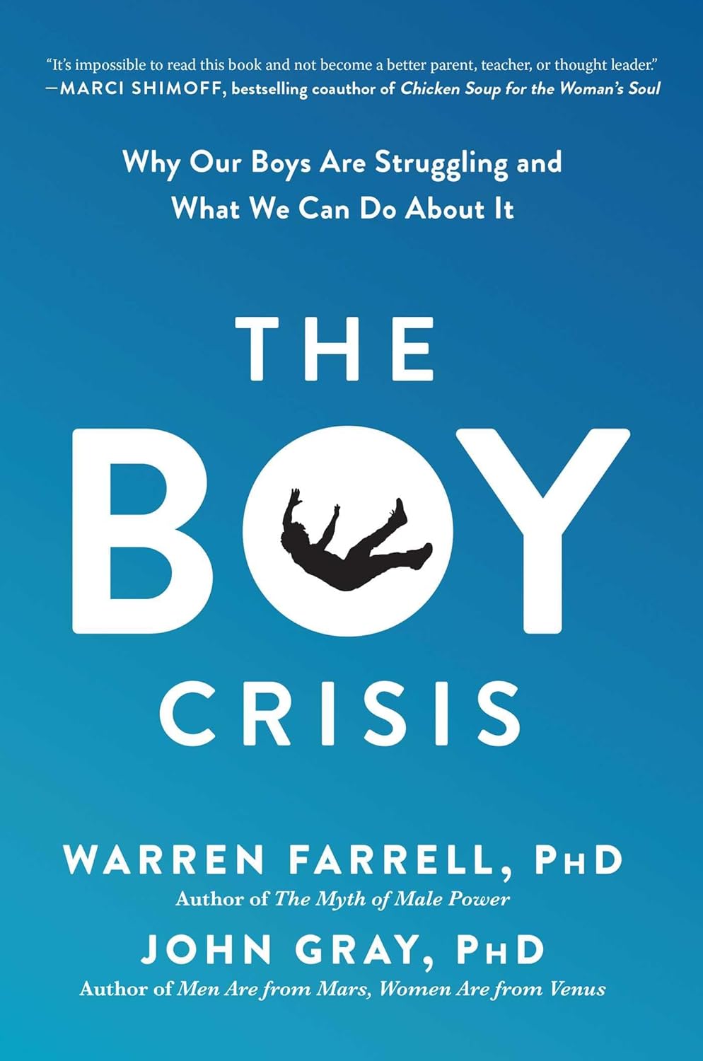 Book cover of 'The Boy Crisis' with blue background and white text. Bookish Wonderland provides a convenient way for readers across Bangladesh to find quality English books with fast delivery options in Dhaka and durable stitched-and-glue binding.