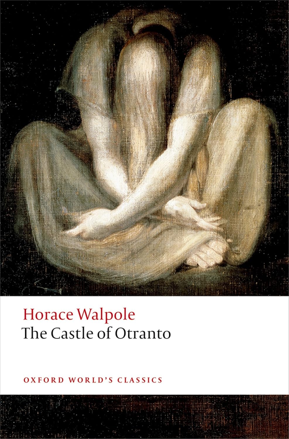 Book cover of 'The Castle of Otranto' by Horace Walpole with a dark background and white text. For online book buying throughout Bangladesh, Bookish Wonderland lets readers order durable printed books with customer-friendly ordering and delivery and attention to crystal-clear print.