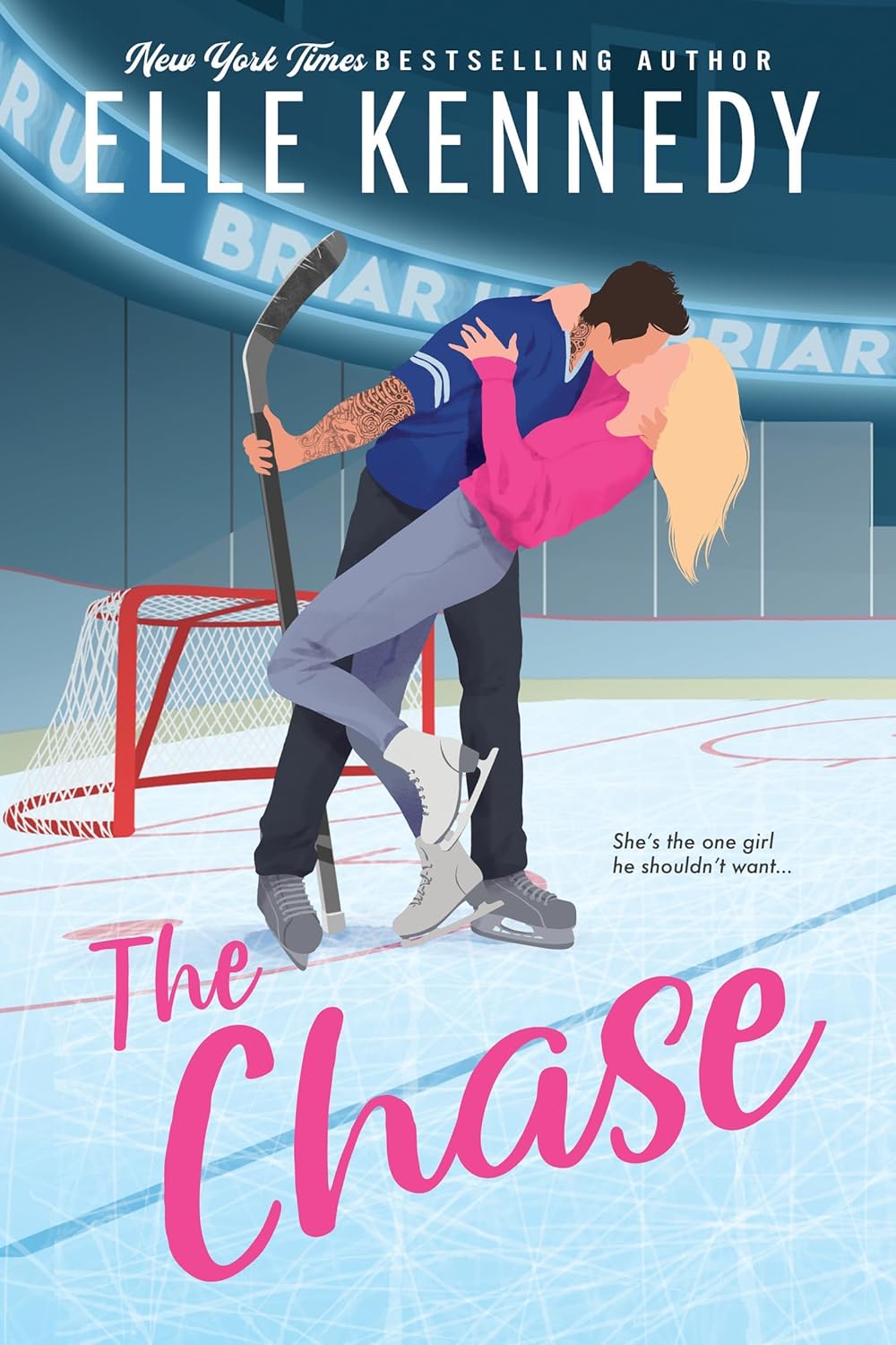 Book cover of 'The Chase' by Elle Kennedy featuring a couple on an ice rink. Book buyers across Bangladesh can choose premium-quality books from Bookish Wonderland, combining online ordering with home delivery with crystal-clear print.