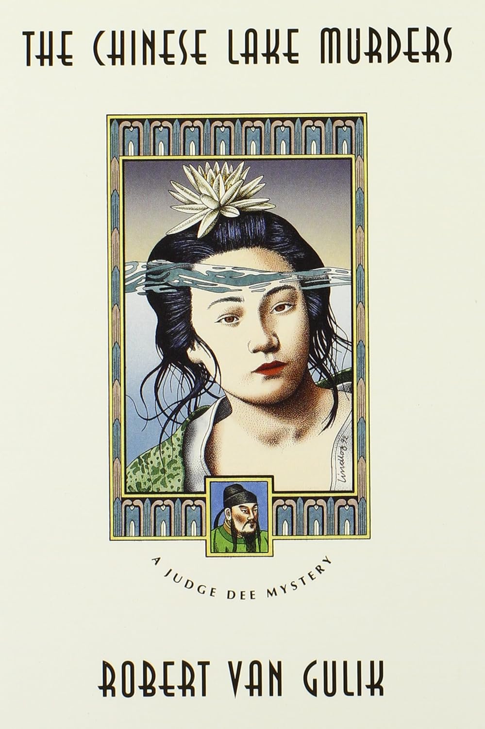 Book cover of 'The Chinese Lake Murders' by Robert Van Gulik with a stylized illustration of a woman's face.Bookish Wonderland supports book lovers throughout Bangladesh who want to order printed English books, offering delivery inside and outside Dhaka plus durable stitched-and-glue binding.