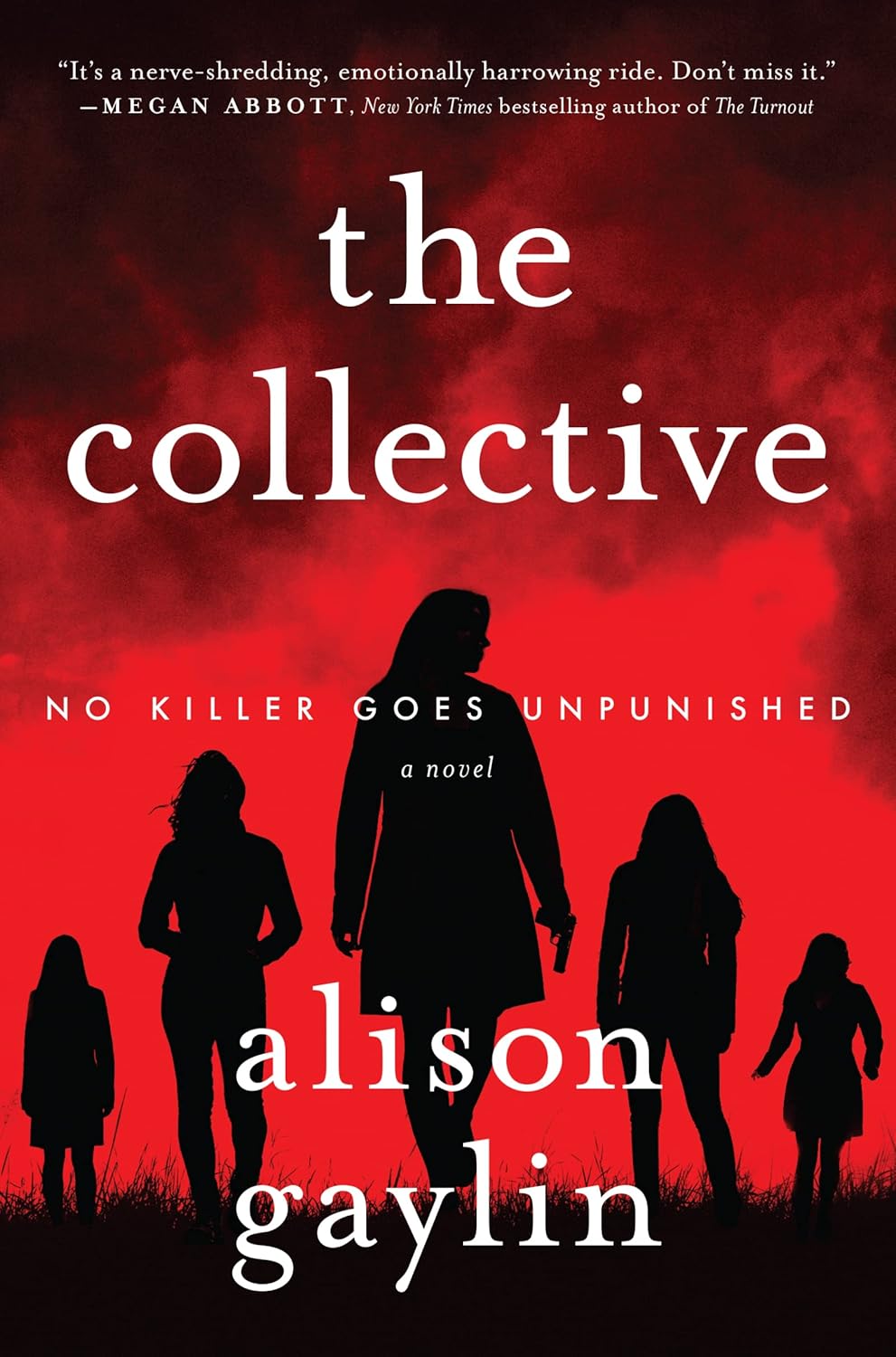 Book cover of 'The Collective' by Alison Gaylin with silhouettes against a red background. Bookish Wonderland serves readers throughout Bangladesh with books for study and leisure, making it simple to find online through Cash on Delivery across Bangladesh and comfortable cream paper and clear printing.