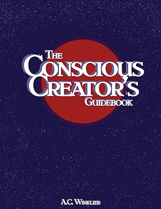 Book cover of 'The Conscious Creator's Guidebook' with a red circle and white text on a dark blue background.Online shoppers across Bangladesh can discover quality English books at Bookish Wonderland with fast delivery options in Dhaka and editions featuring durable stitched-and-glue binding.
