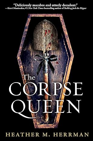 Book cover of 'The Corpse Queen' with a coffin and shovel on a black background.For online book buying throughout Bangladesh, Bookish Wonderland lets readers order durable printed books with nationwide delivery and attention to reader-friendly cream paper.