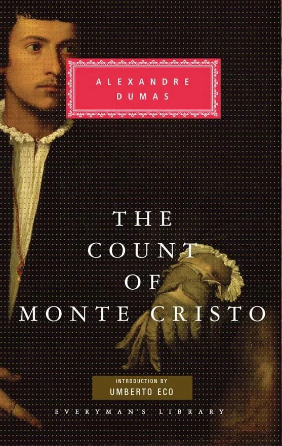 Book cover of 'The Count of Monte Cristo' by Alexandre Dumas with a portrait on a dark background.For online book buying throughout Bangladesh, Bookish Wonderland lets readers buy printed English books with customer-friendly ordering and delivery and attention to comfortable cream paper and clear printing.