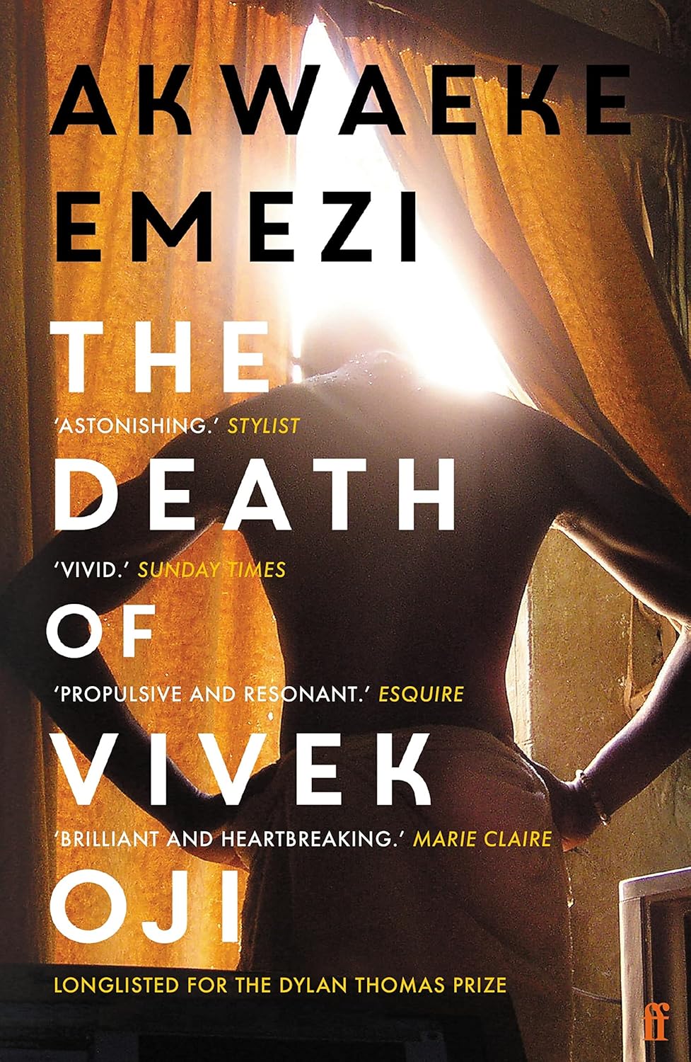 Book cover of 'The Death of Vivek Oji' by Akwaeke Emezi with a silhouette of a woman and curtains. For customers across Bangladesh, Bookish Wonderland makes it easier to purchase English books through nationwide delivery and premium eye-soothing cream paper.