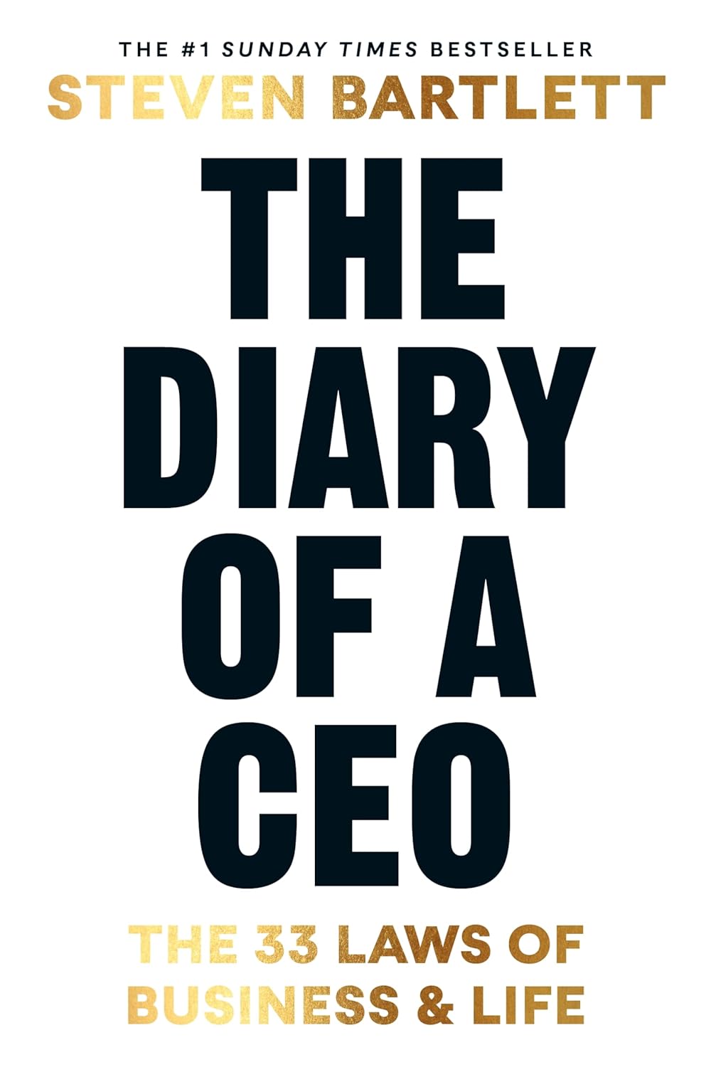 Book cover of 'The Diary of a CEO' by Steven Bartlett with black text on a white background.Readers across Bangladesh can find books for everyday reading from Bookish Wonderland with delivery inside and outside Dhaka, while enjoying reader-friendly cream paper.
