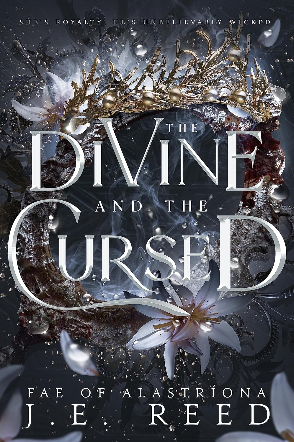 Book cover of 'The Divine and the Cursed' with a crown and floral design. Book buyers across Bangladesh can choose quality English books from Bookish Wonderland, combining nationwide delivery with sharp text and durable binding. Best quality in Bangladesh.
