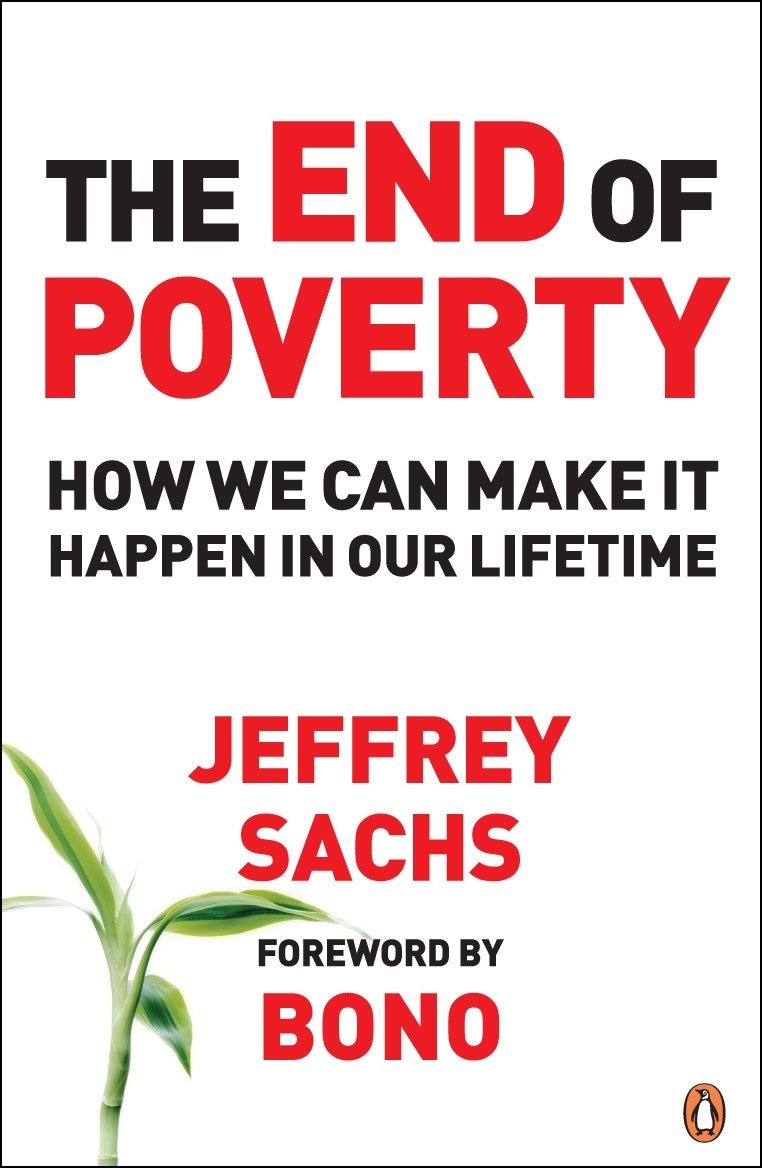 Book cover of 'The End of Poverty' by Jeffrey Sachs with a plant on a white background.Customers seeking books for everyday reading across Bangladesh can shop for them through Bookish Wonderland, supported by nationwide delivery and clear print with strong binding.