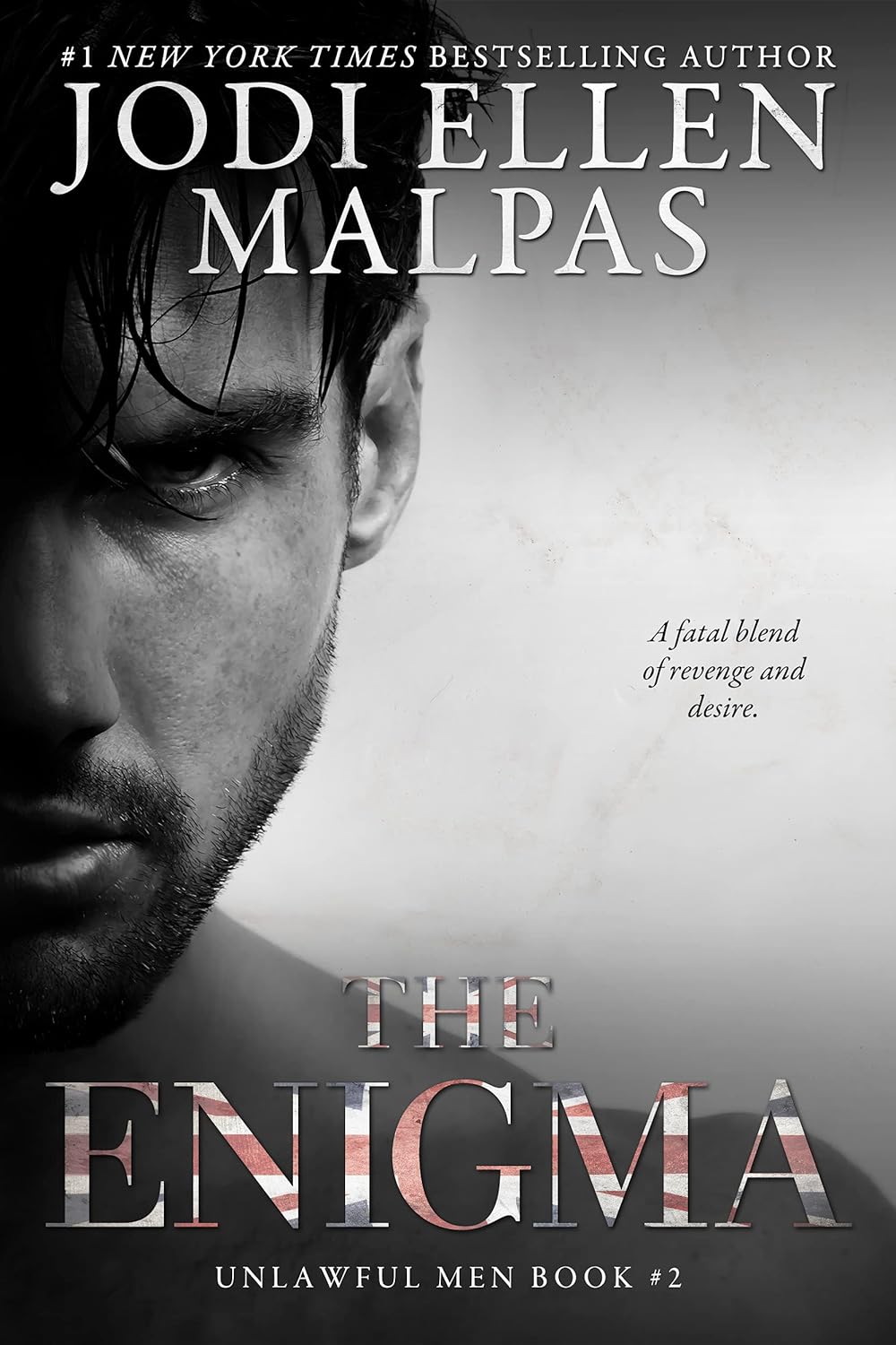 Book cover of 'The Enigma' by Jodi Ellen Malpas featuring a man's face. Book buyers across Bangladesh can choose books for study and leisure from Bookish Wonderland, combining urgent delivery options in Dhaka with premium eye-soothing cream paper.