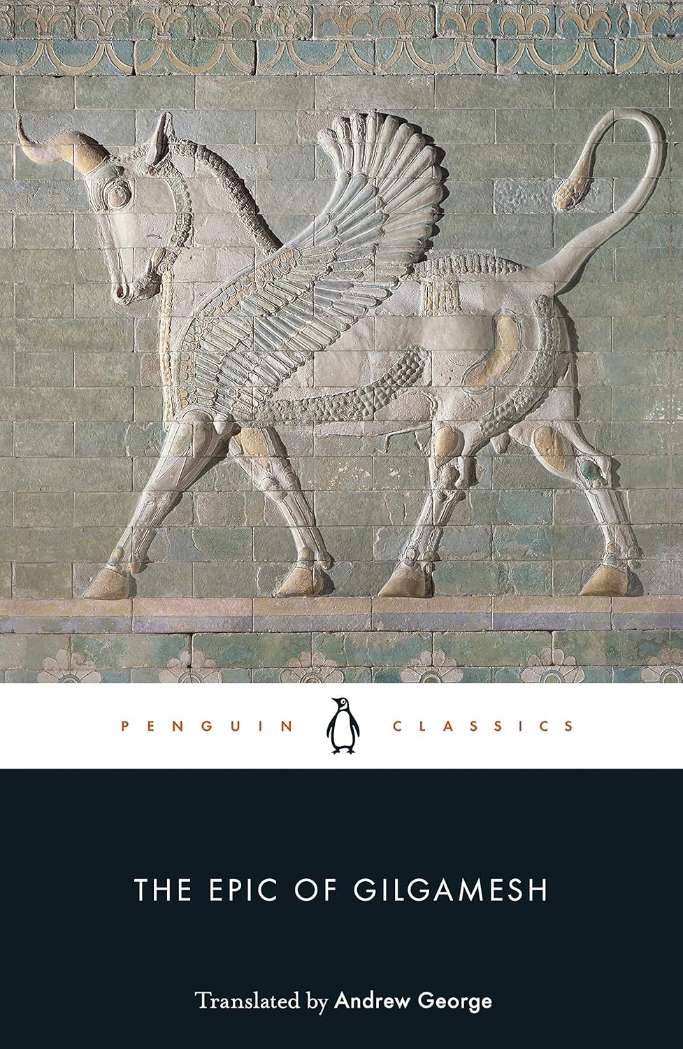 Cover of 'The Epic of Gilgamesh' with a winged bull symbol on a decorative background. For customers across Bangladesh, Bookish Wonderland makes it easier to find durable printed books through convenient delivery across Bangladesh and premium eye-soothing cream paper.