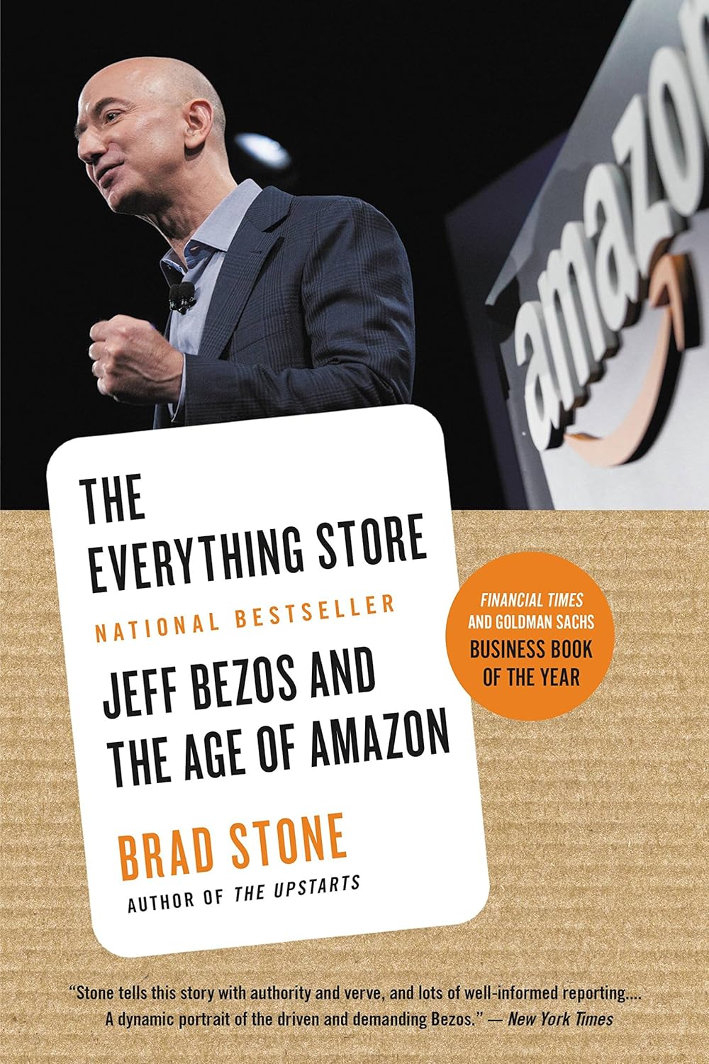 Book cover of 'The Everything Store: Jeff Bezos and the Age of Amazon' by Brad Stone with a person in front of an Amazon logo.Bookish Wonderland supports book lovers across Bangladesh who want to purchase durable printed books, offering online ordering with home delivery plus clear print with strong binding.