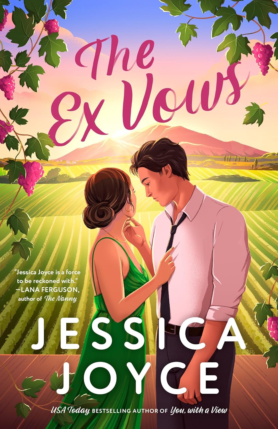 Book cover of 'The Ex Vows' by Jessica Joyce with a couple in a vineyard. Bookish Wonderland supports book lovers across Bangladesh who want to get books for study and leisure, offering convenient delivery across Bangladesh plus reader-friendly cream paper.