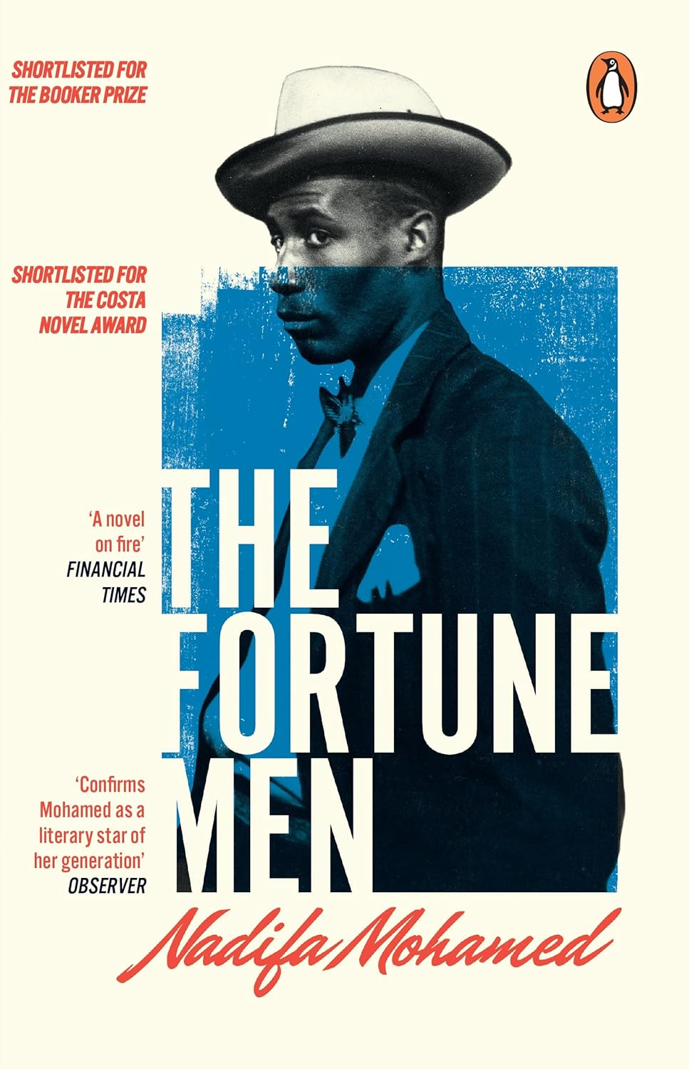 Book cover of 'The Fortune Men' by Nadifa Mohamed with a man in a hat and suit.Customers seeking quality English books across Bangladesh can find them through Bookish Wonderland, supported by convenient delivery across Bangladesh and crystal-clear print.