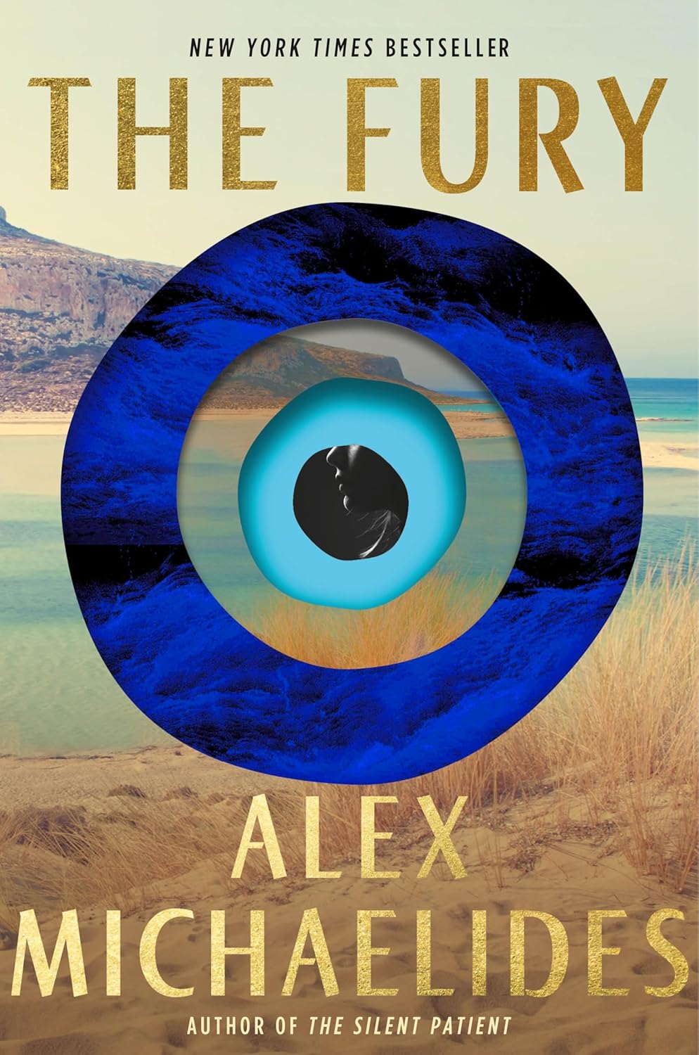 Book cover of 'The Fury' by Alex Michaelides with a blue eye design.Customers seeking premium-quality books across Bangladesh can purchase them through Bookish Wonderland, supported by delivery inside and outside Dhaka and premium eye-soothing cream paper.