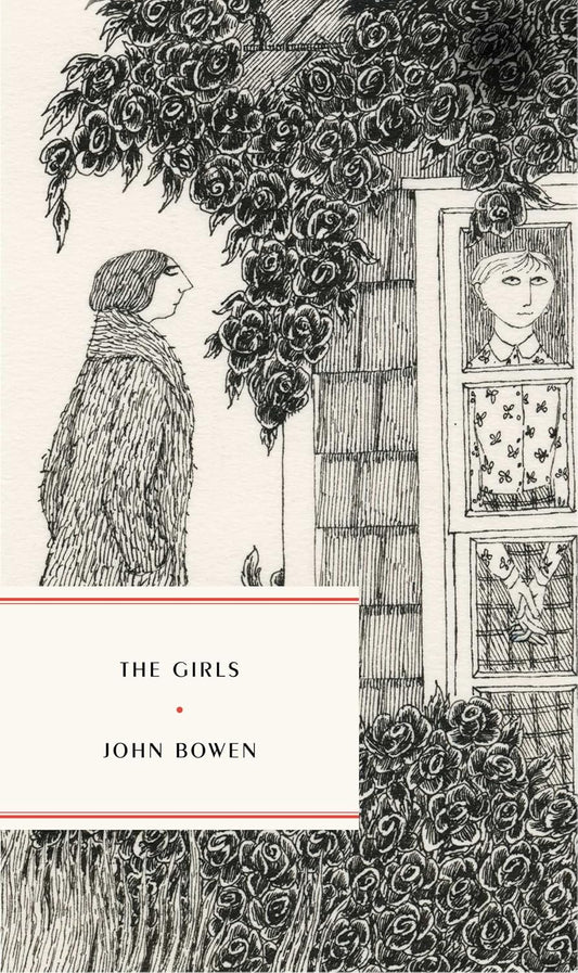 Book cover of 'The Girls' by John Bowen with black and white illustration of a woman and a girl behind bars. Customers seeking printed English books across Bangladesh can get them through Bookish Wonderland, supported by urgent delivery options in Dhaka and comfortable cream paper and clear printing.