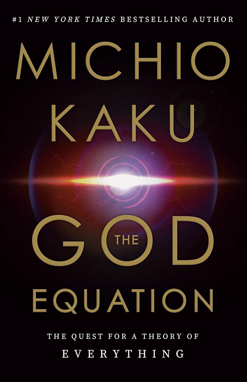 Book cover of 'The God Equation' by Michio Kaku with a dark background and light effects. Customers seeking English books throughout Bangladesh can buy them through Bookish Wonderland, supported by fast delivery options in Dhaka and sharp text and durable binding.