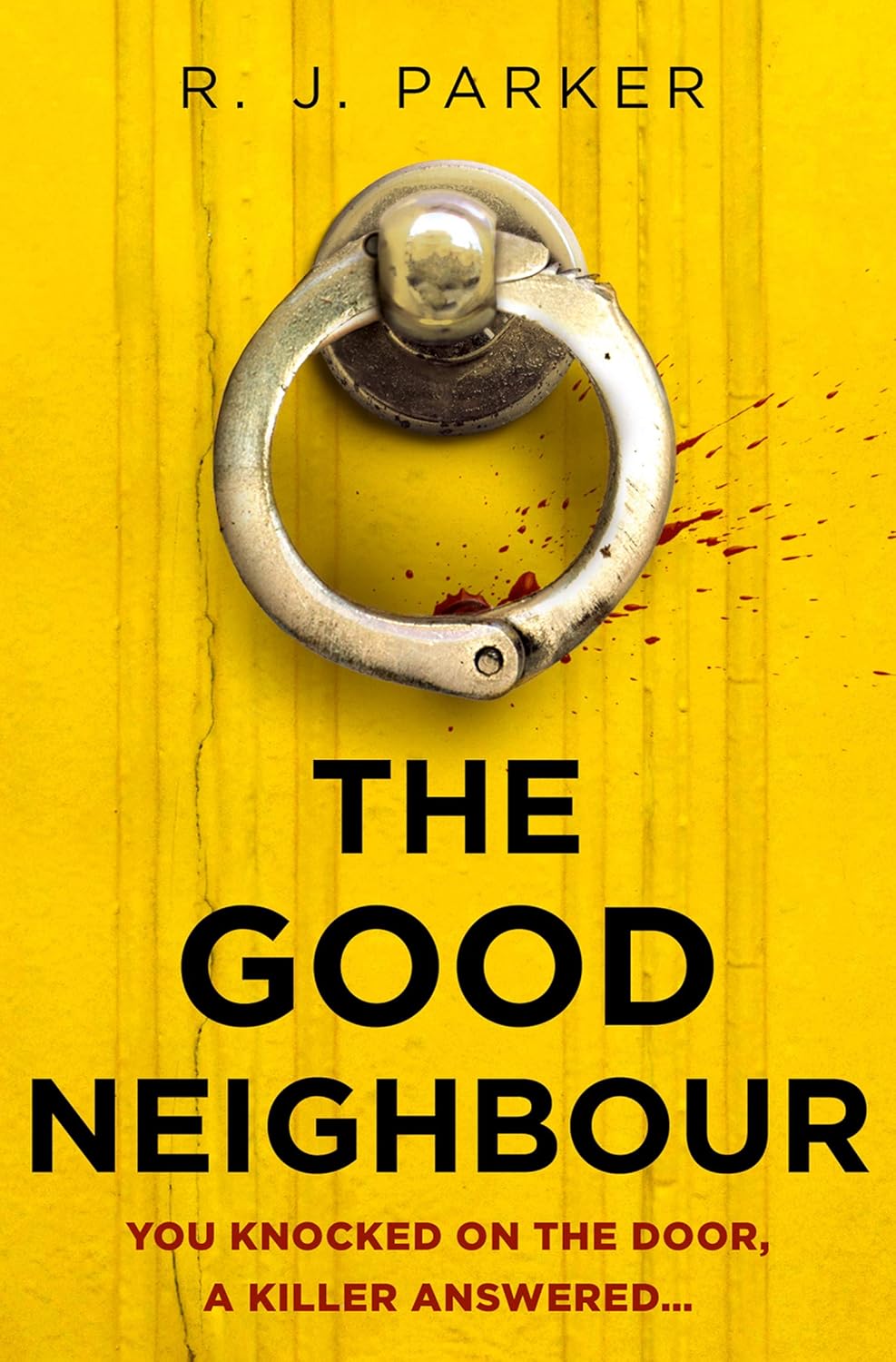 Book cover of 'The Good Neighbour' with a yellow door and silver doorknob.  For customers throughout Bangladesh, Bookish Wonderland makes it easier to buy English books through customer-friendly ordering and delivery and clear print with strong binding.