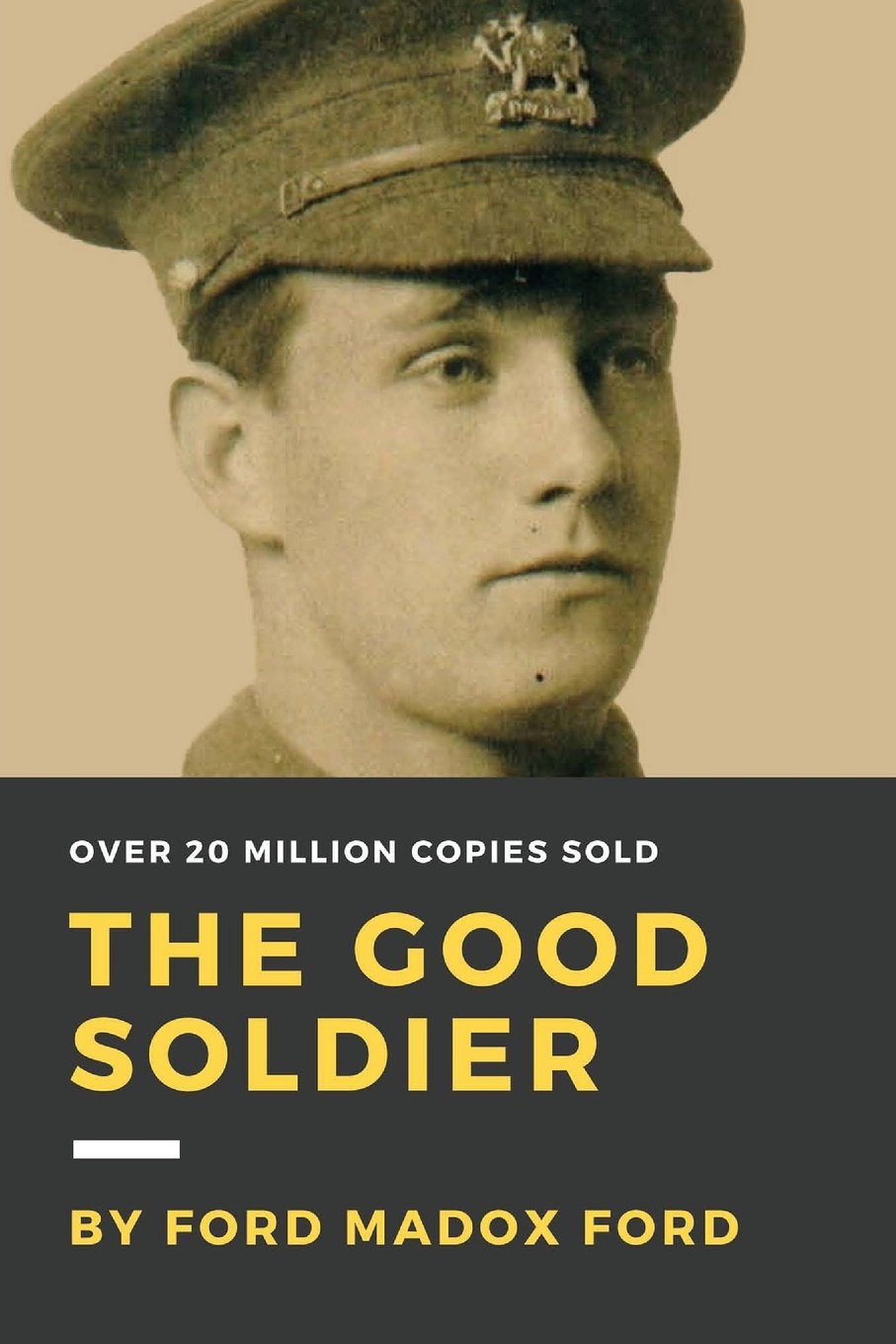 Book cover of 'The Good Soldier' by Ford Madox Ford with a sepia-toned portrait of a soldier. For customers across Bangladesh, Bookish Wonderland makes it easier to discover durable printed books through fast delivery options in Dhaka and sharp text and durable binding.