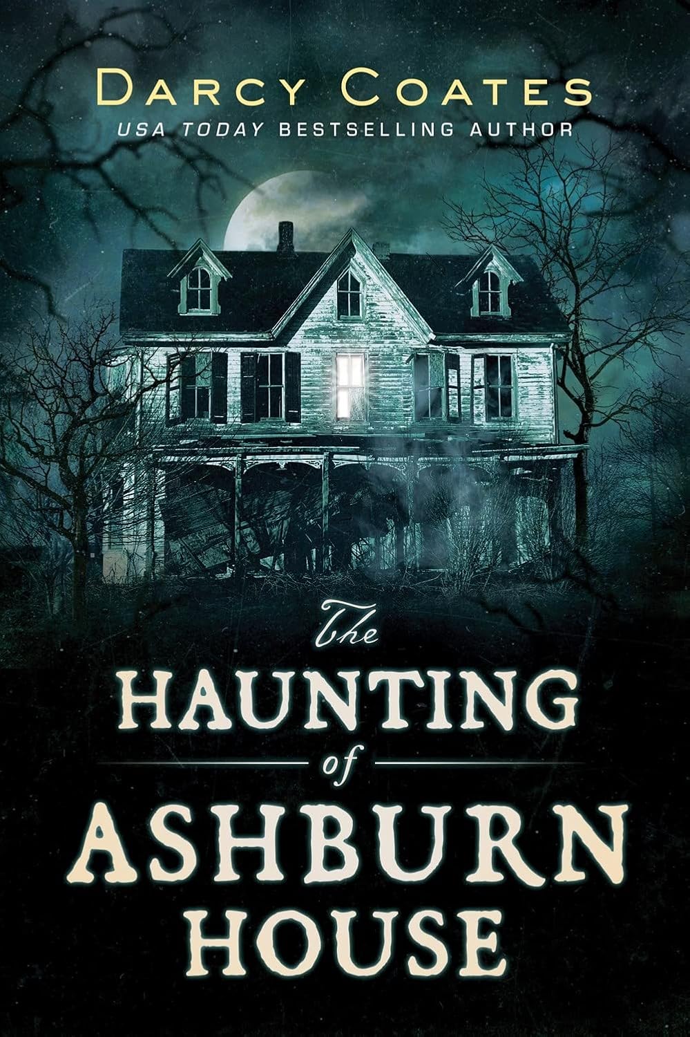 Book cover of 'The Haunting of Ashburn House' with a spooky house and moonlit sky.Readers across Bangladesh can shop for reader-friendly printed books from Bookish Wonderland with customer-friendly ordering and delivery, while enjoying clear print with strong binding.