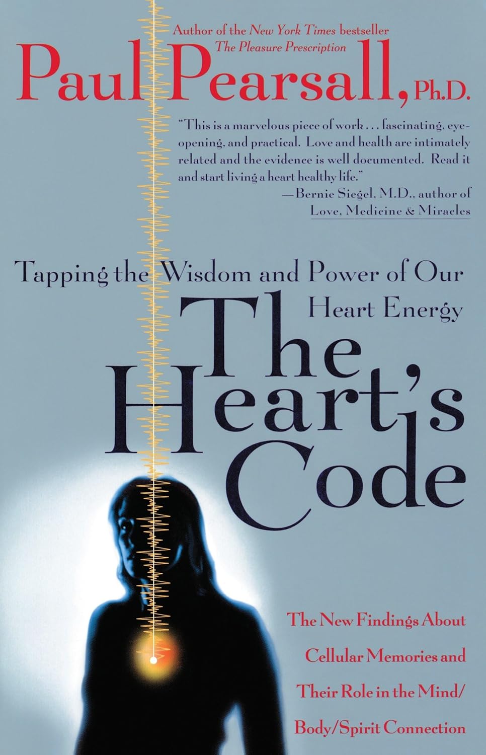 Book cover of 'The Heart's Code' by Paul Pearsall with a silhouette and light design.For customers across Bangladesh, Bookish Wonderland makes it easier to order books for everyday reading through online ordering with home delivery and durable stitched-and-glue binding.