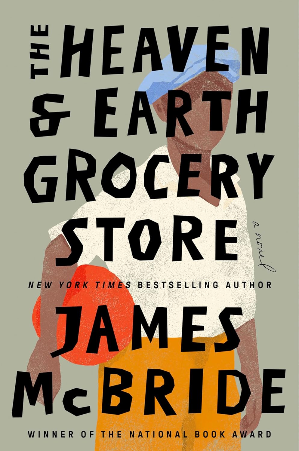 Book cover of 'The Heaven & Earth Grocery Store' by James McBride with a person holding an orange bag.For customers across Bangladesh, Bookish Wonderland makes it easier to get durable printed books through Cash on Delivery across Bangladesh and crystal-clear print.