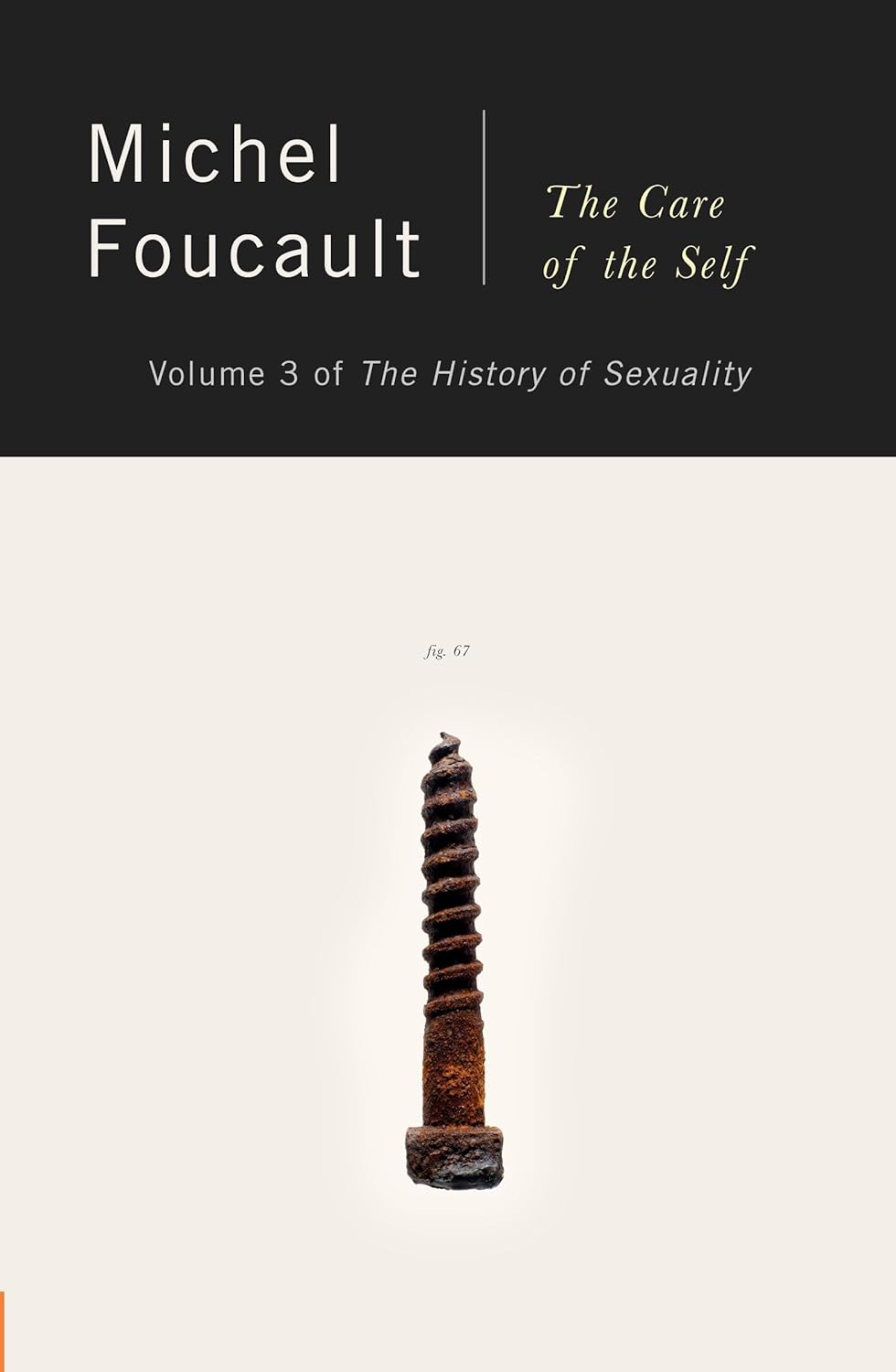 Book cover of 'The Care of the Self' by Michel Foucault with a spiral object on a beige background.Customers seeking reader-friendly printed books across Bangladesh can shop for them through Bookish Wonderland, supported by nationwide delivery and high-quality stitched and glue binding.