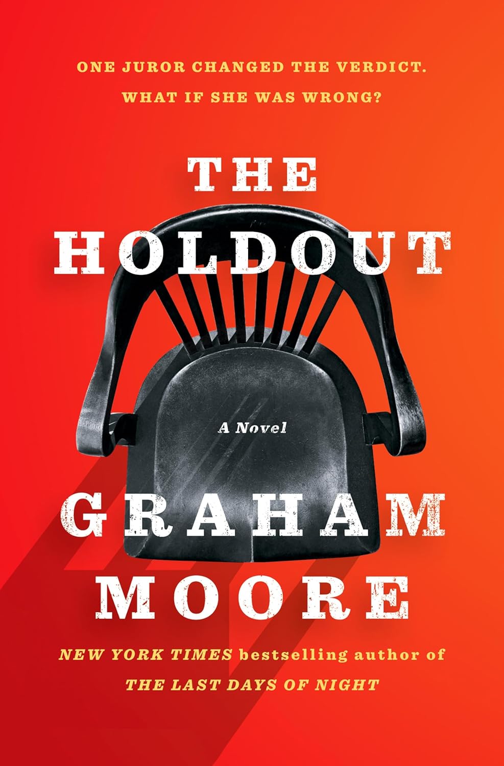 Book cover of 'The Holdout' by Graham Moore with a black chair on an orange background. Bookish Wonderland helps readers across Bangladesh shop for books for study and leisure online with nationwide delivery and a focus on sharp text and durable binding.