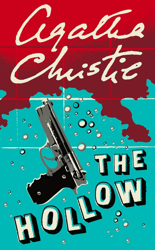 Book cover of 'The Hollow' by Agatha Christie with a gun and map design. The largest online bookshop in Bangladesh.
