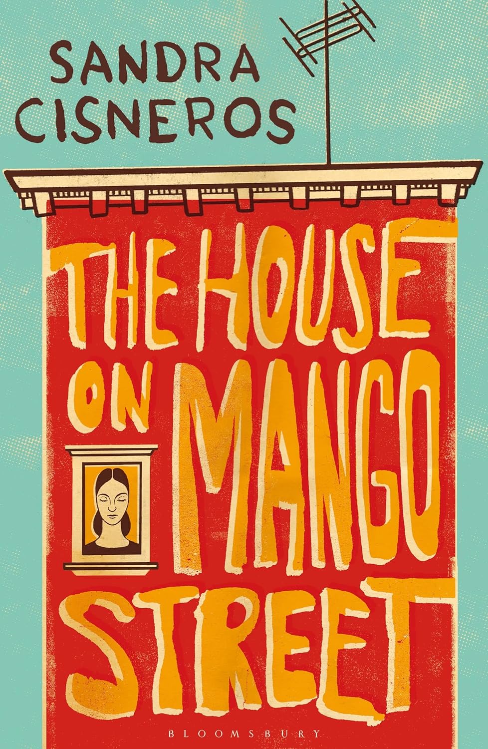 Book cover of 'The House on Mango Street' by Sandra Cisneros with a red section and teal background. Customers seeking premium-quality books throughout Bangladesh can shop for them through Bookish Wonderland, supported by nationwide delivery and comfortable cream paper and clear printing.