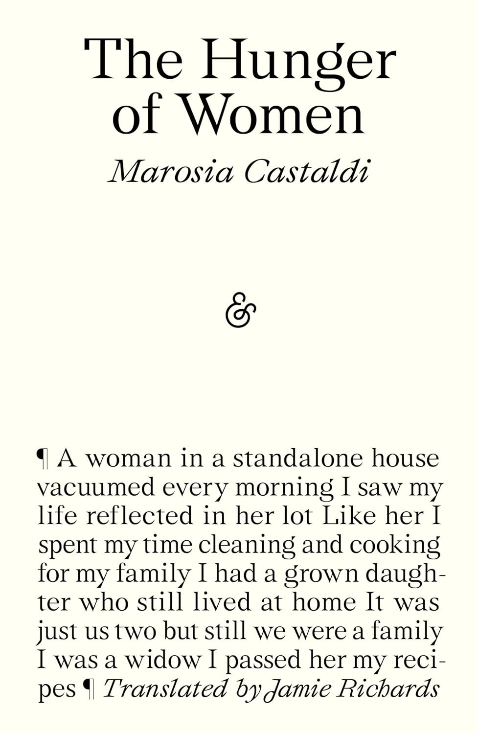 Book cover of 'The Hunger of Women' by Marosia Castaldi with text and a symbol on a white background. For online book buying across Bangladesh, Bookish Wonderland lets readers discover premium-quality books with convenient delivery across Bangladesh and attention to high-quality stitched and glue binding.