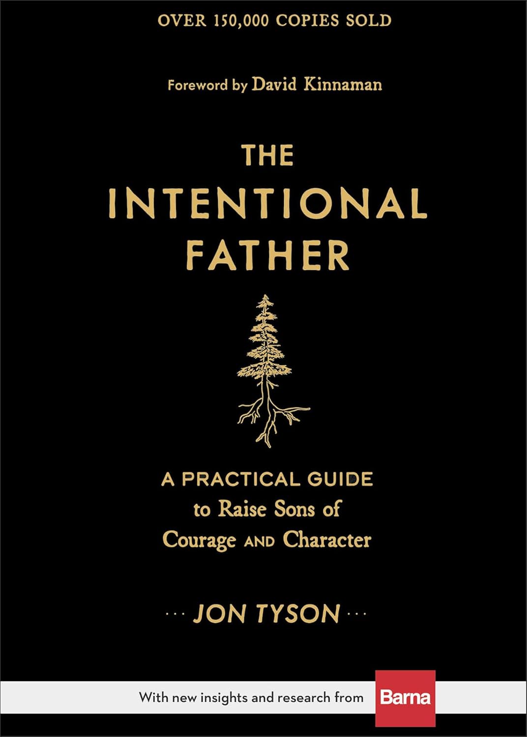 Book cover of 'The Intentional Father' by Jon Tyson with a black background and gold text.Customers seeking books for study and leisure across Bangladesh can choose them through Bookish Wonderland, supported by delivery inside and outside Dhaka and clear print with strong binding.