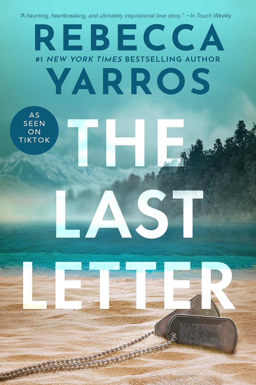 Book cover of 'The Last Letter' by Rebecca Yarros with a scenic background and dog tag.Bookish Wonderland supports book lovers across Bangladesh who want to order quality English books, offering convenient delivery across Bangladesh plus sharp text and durable binding.