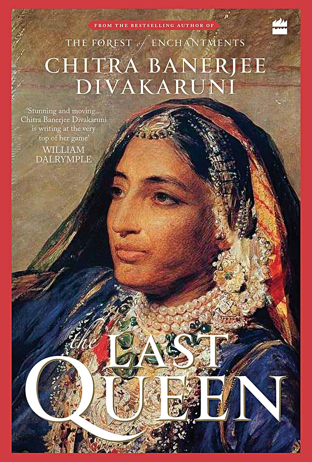 Book cover of 'The Last Queen' by Chitra Banerjee Divakaruni featuring a woman in traditional attire.Bookish Wonderland supports book lovers across Bangladesh who want to find durable printed books, offering urgent delivery options in Dhaka plus clear print with strong binding.