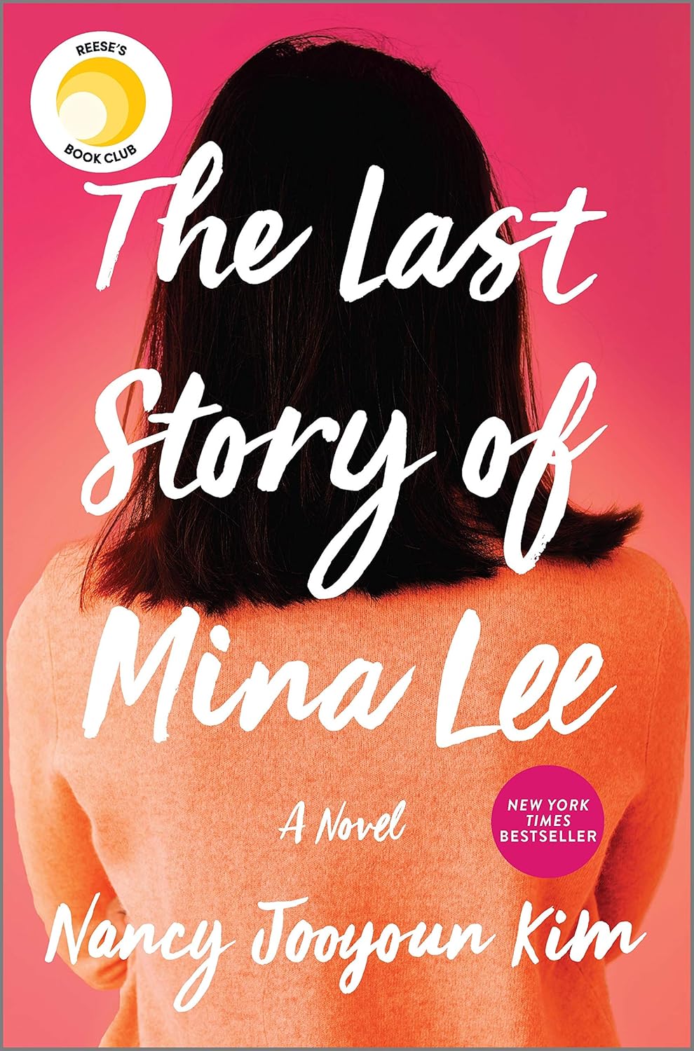 Book cover of 'The Last Story of Mina Lee' by Nancy Jooyoun Kim with a pink background and a woman's silhouette.Bookish Wonderland supports book lovers across Bangladesh who want to find books for everyday reading, offering online ordering with home delivery plus premium eye-soothing cream paper.