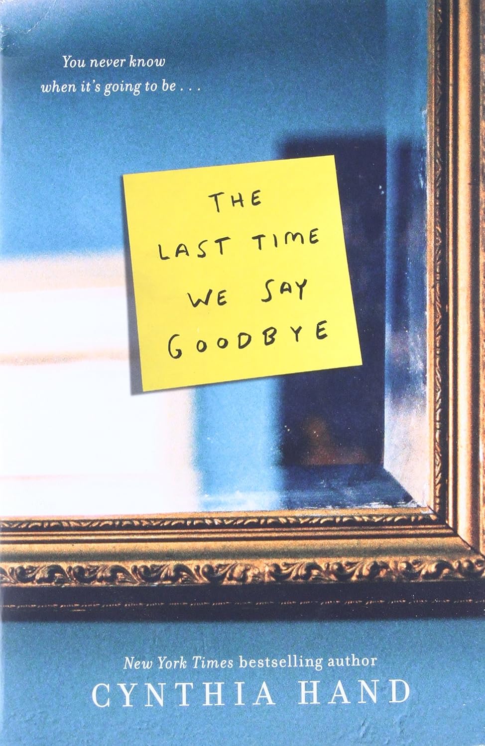 Book cover of 'The Last Time We Say Goodbye' with a yellow sticky note on a mirror. Bookish Wonderland supports book lovers throughout Bangladesh who want to buy books for study and leisure, offering customer-friendly ordering and delivery plus durable stitched-and-glue binding.