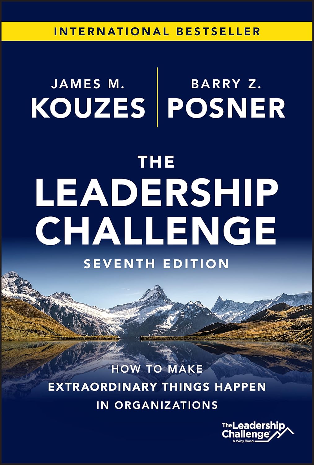Book cover of 'The Leadership Challenge' by James M. Kouzes and Barry Z. Posner with a mountain landscape. Customers seeking English books across Bangladesh can get them through Bookish Wonderland, supported by convenient delivery across Bangladesh and high-quality stitched and glue binding.