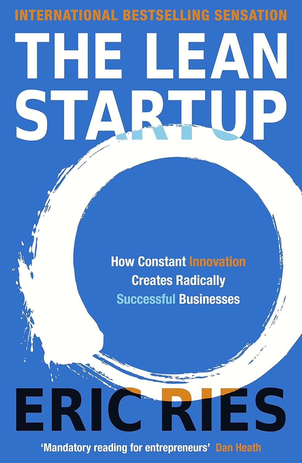 Book cover of 'The Lean Startup' by Eric Ries with a blue background and white text.Bookish Wonderland supports book lovers across Bangladesh who want to order quality English books, offering Cash on Delivery across Bangladesh plus durable stitched-and-glue binding.