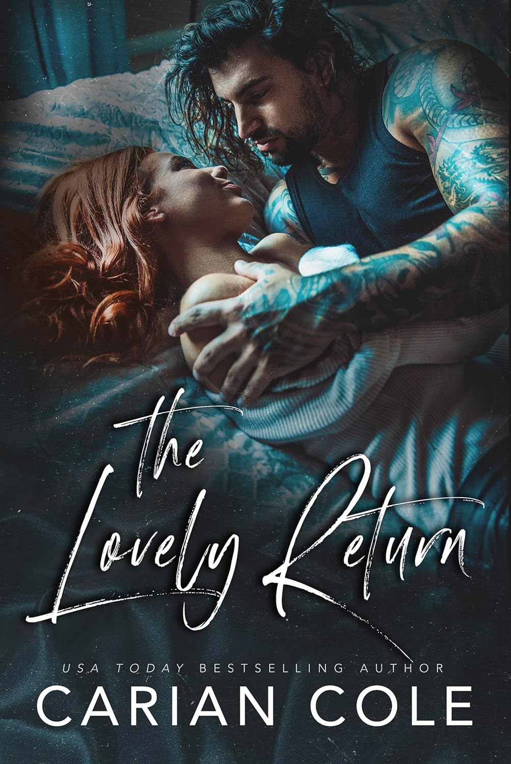 Book cover of 'The Lovely Return' featuring a couple embracing with tattoos visible. Customers seeking books for everyday reading across Bangladesh can purchase them through Bookish Wonderland, supported by urgent delivery options in Dhaka and clear print with strong binding.
