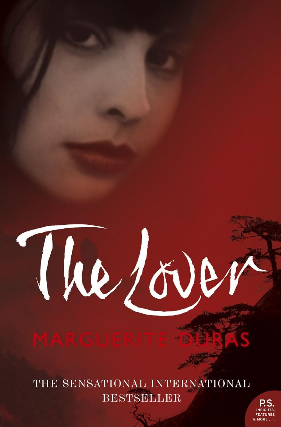 Book cover of 'The Lover' by Marguerite Duras with a red background and silhouette of a woman. Bookish Wonderland supports book lovers throughout Bangladesh who want to buy printed English books, offering Cash on Delivery across Bangladesh plus reader-friendly cream paper.