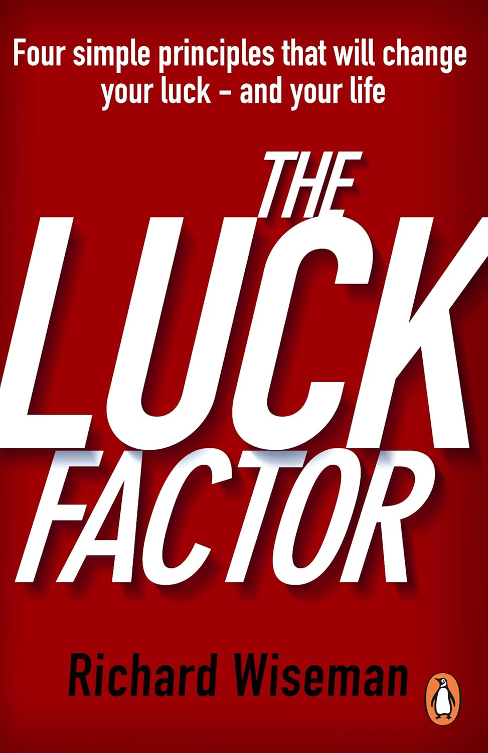Book cover of 'The Luck Factor' by Richard Wiseman with a red background and white text. Bookish Wonderland supports book lovers across Bangladesh who want to get reader-friendly printed books, offering urgent delivery options in Dhaka plus crystal-clear print.