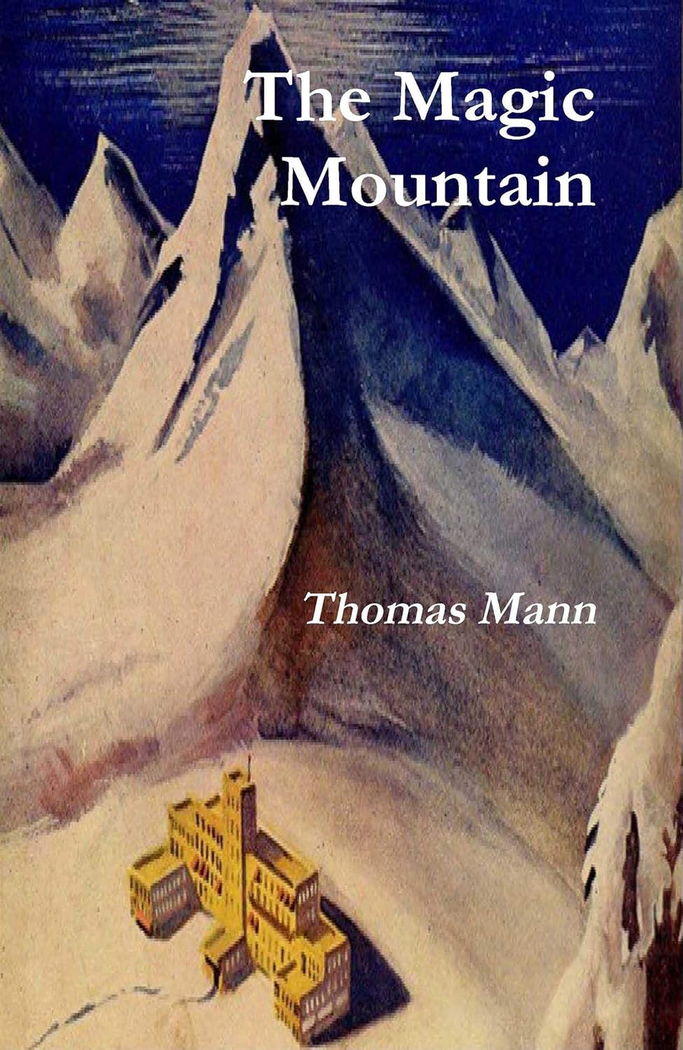 Book cover of 'The Magic Mountain' by Thomas Mann with a snowy mountain landscape. Bookish Wonderland serves readers throughout Bangladesh with books for everyday reading, making it simple to order online through urgent delivery options in Dhaka and reader-friendly cream paper.