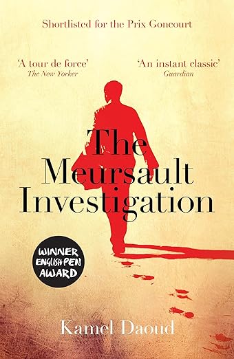 Book cover of 'The Meursault Investigation' with a silhouette of a person and text on a beige background. Bookish Wonderland serves readers throughout Bangladesh with English books, making it simple to buy online through online ordering with home delivery and comfortable cream paper and clear printing.