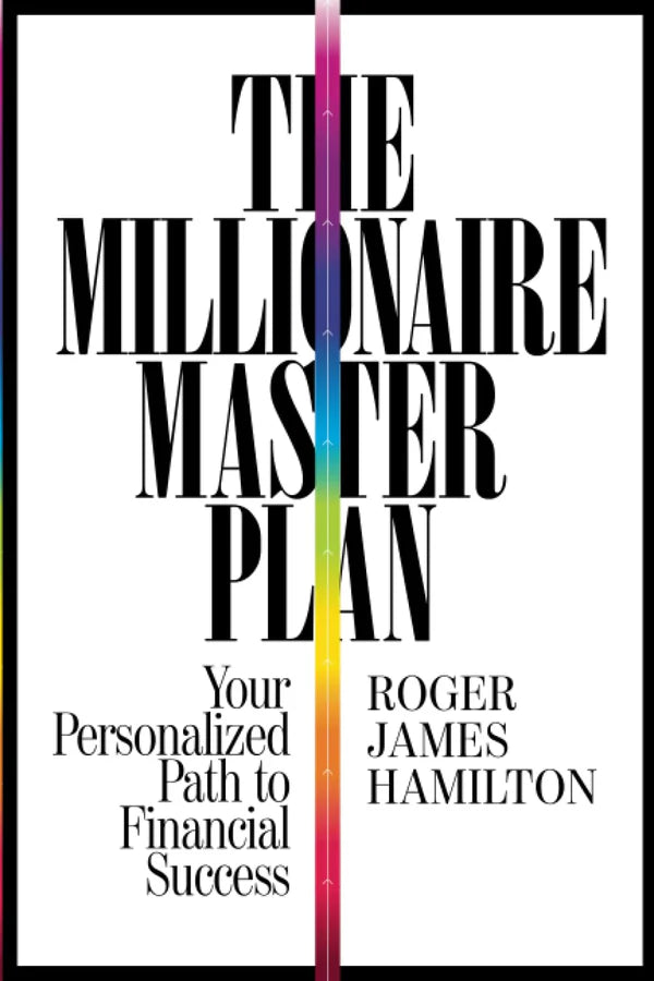 Book cover of 'The Millionaire Master Plan' by Roger James Hamilton with a colorful design element. Bookish Wonderland serves readers across Bangladesh with premium-quality books, making it simple to choose online through nationwide delivery and high-quality stitched and glue binding.